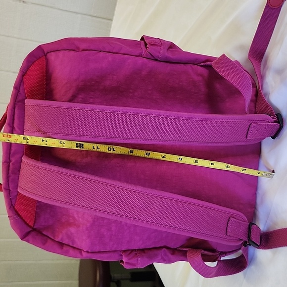 KIPLING Seoul Go Large Laptop Pink Color Block Backpack Lightweight Travel - Picture 10 of 14